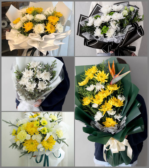 贵州毕节市威宁县玉龙乡深沟村白事花束代送